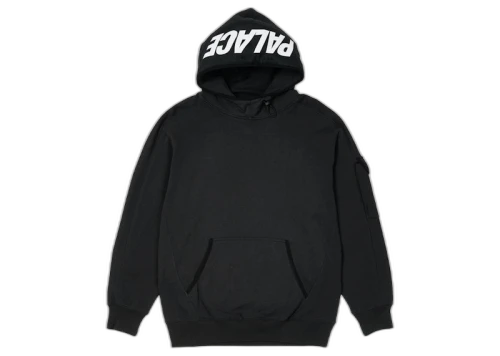 Palace Giant Woven Label Hood Black