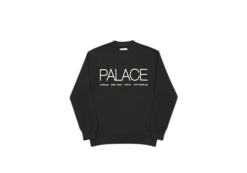 Palace Globaller Crew Black