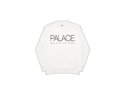 Palace Globaller Crew White