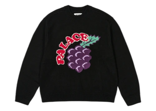 Palace Grape Knit Black