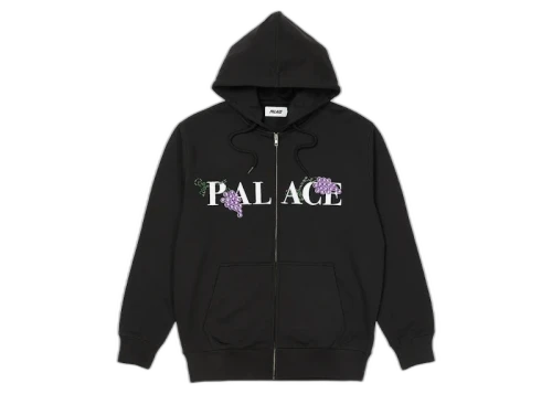Palace Grape Zip Hood Black