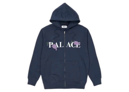 Palace Grape Zip Hood Navy