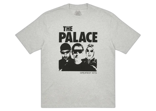 Palace Greatest Hits T-shirt Grey Marl