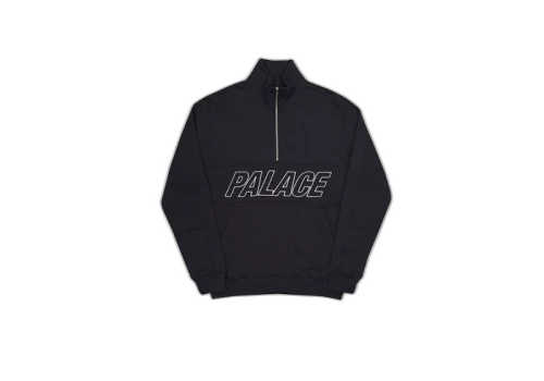 Palace Half Way Track Top Black