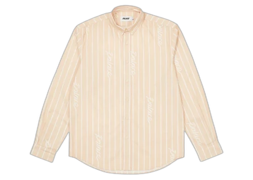 Palace Hand Stripe Shirt Tan