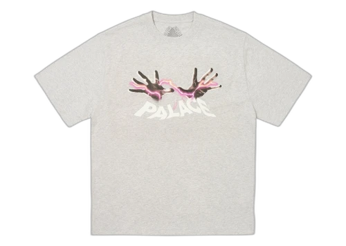 Palace Hands On T-Shirt Grey Marl