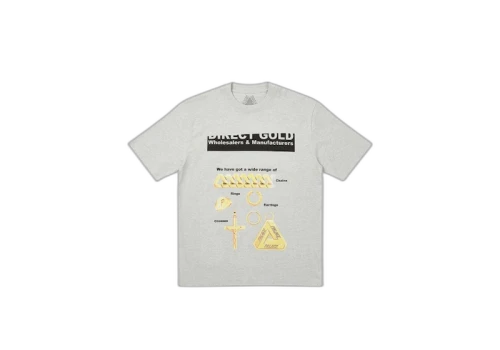 Palace Hatton T-Shirt Grey Marl