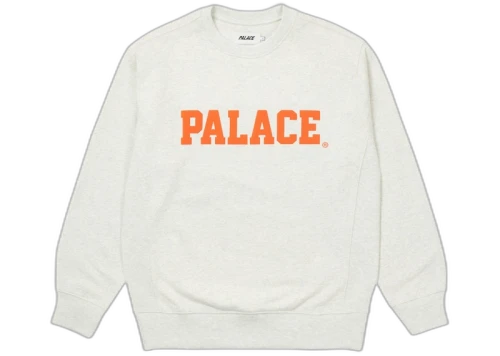 Palace Healthily Crew Light Grey Marl