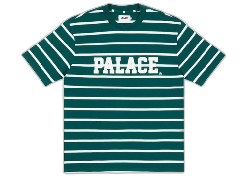 Palace Healthily Stripe T-shirt Green/White