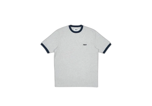 Palace Heavy Ringer T-Shirt Grey Marl/Black