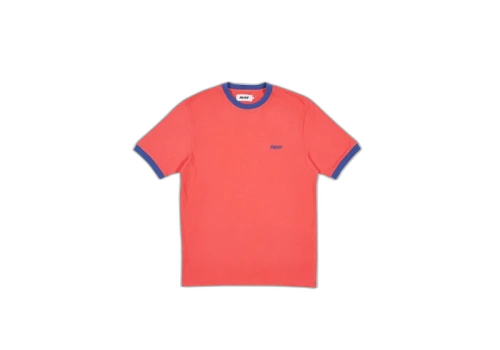 Palace Heavy Ringer T-Shirt Pink/Blue