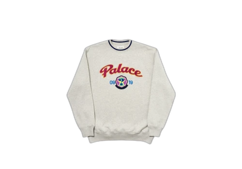 Palace Hi-Sport Crew Grey Marl