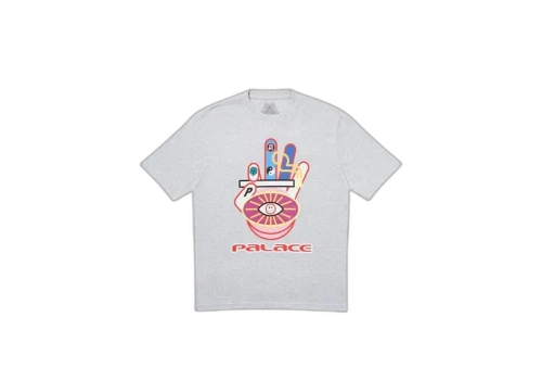 Palace Hippy Cig T-Shirt Grey Marl