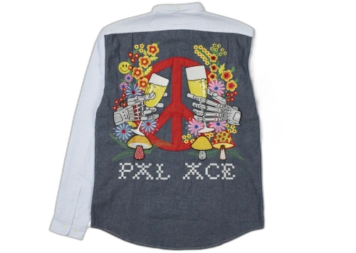 Palace Hippy Salute Shirt Blue