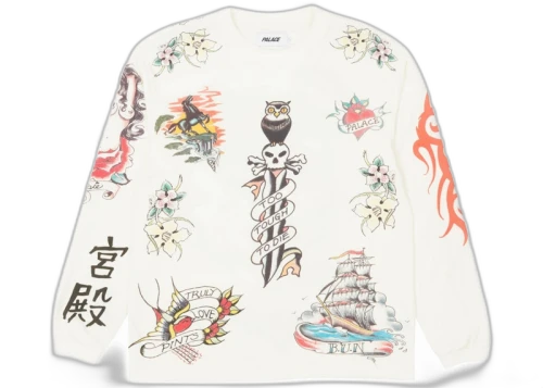 Palace Inky Longsleeve White