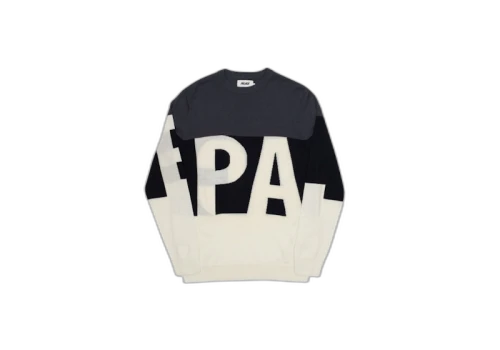 Palace Jumbo Font Knit Black/White