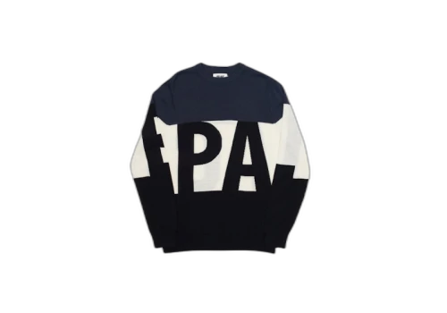 Palace Jumbo Font Knit White/Black