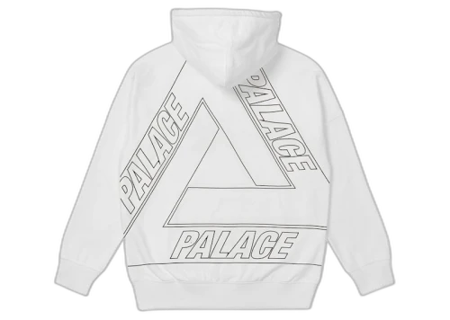 Palace Jumbo Tri-Ferg Drop Shoulder Hood White
