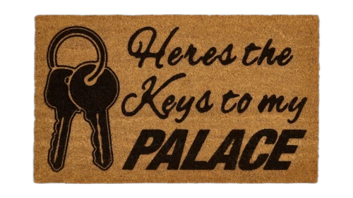 Palace Key To My Door Mat Brown