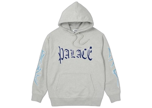 Palace Labyrinth Hood Grey Marl