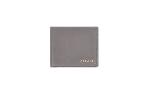 Palace Leather Billfold Wallet Grey