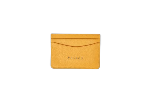 Palace Leather Card Holder Yellow