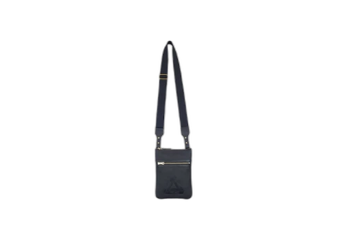 Palace Leather Cross Body Bag Black
