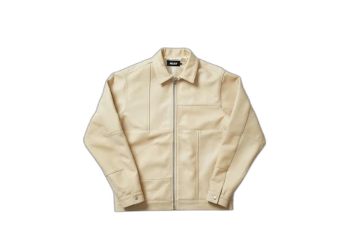 Palace Leather Panel Jacket Cream
