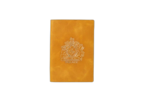 Palace Leather Passport Case Yellow