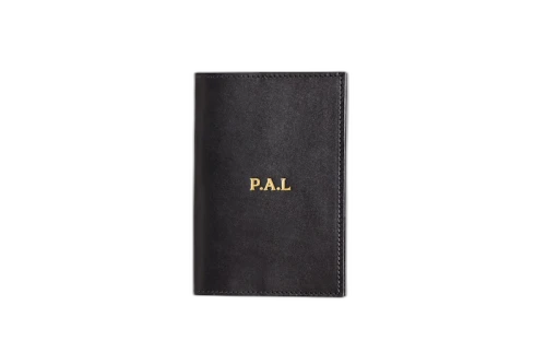 Palace Leather Passport Cover Black