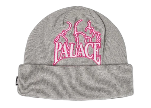 Palace Lightning Speed Beanie Grey Marl
