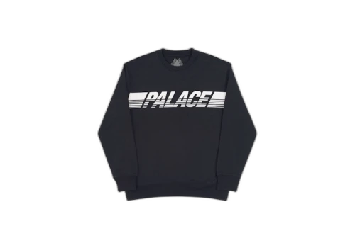 Palace Line Crew Black/White