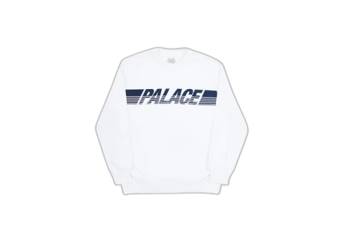 Palace Line Crew White/Navy