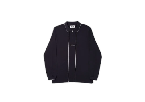 Palace Liner Longsleeve Polo Black