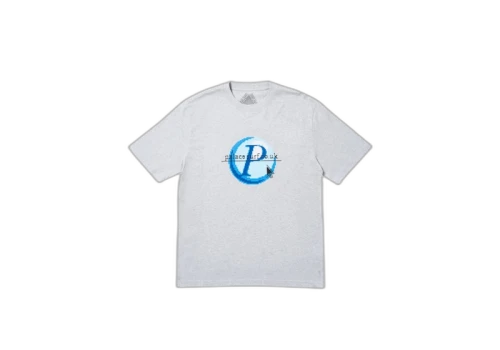 Palace Log On T-Shirt Grey Marl