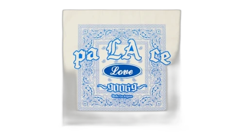 Palace Logo Bandana White