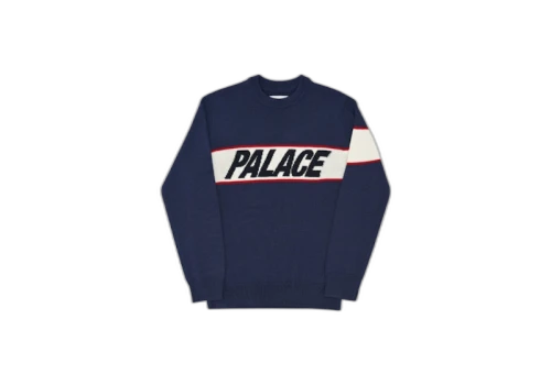 Palace Logo Knit Navy