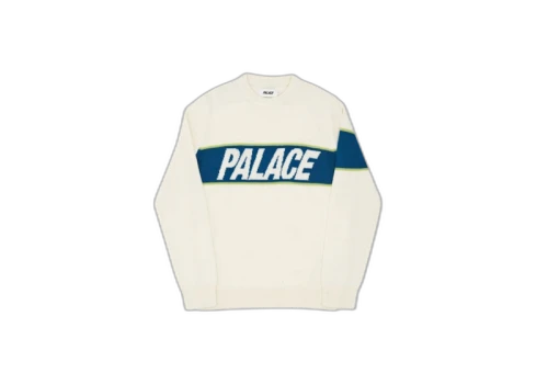 Palace Logo Knit White
