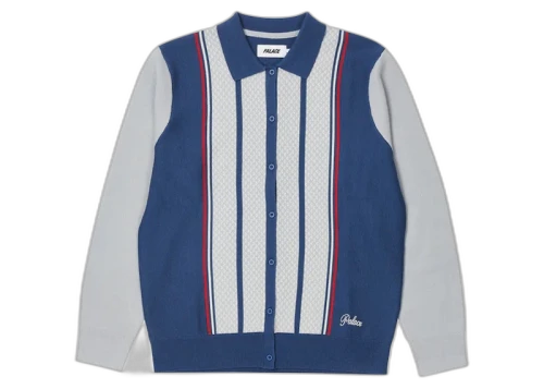 Palace London Knitted Polo Blue