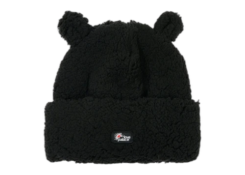 Palace Love Fuzzy Ears Beanie Black