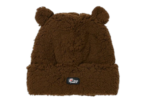 Palace Love Fuzzy Ears Beanie Brown