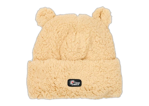 Palace Love Fuzzy Ears Beanie Soft White