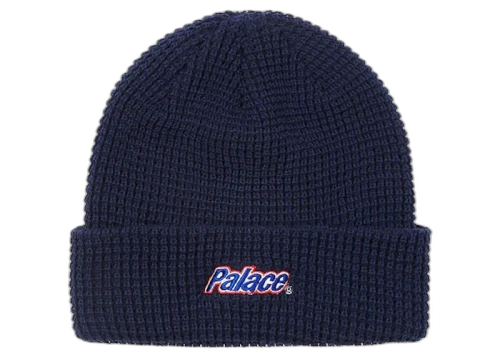 Palace Lowercase Font Beanie Navy