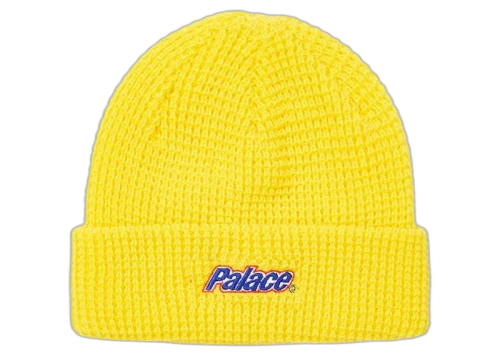 Palace Lowercase Font Beanie Yellow