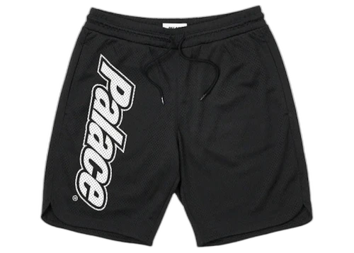 Palace Lowercase Font Shorts Black