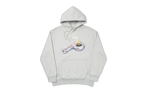 Palace Machine Hood Grey Marl