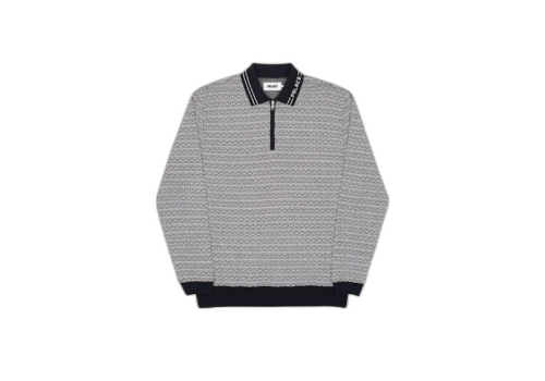 Palace Macro P Heavy Zip Top Black/White