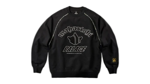 Palace Maharishi Temple Crew Black