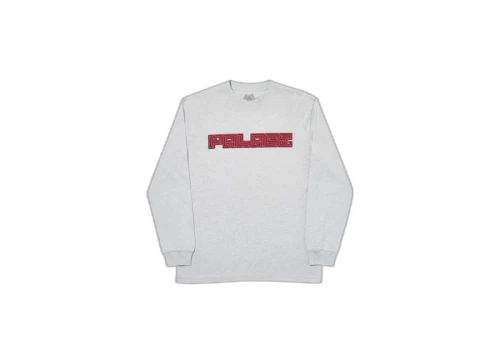 Palace Mazin Longsleeve Grey Marl
