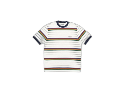 Palace Mershy-Pea Striped T-Shirt White